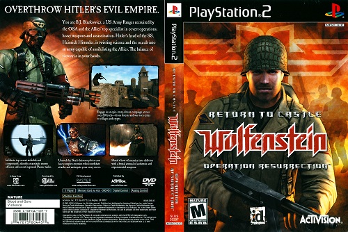 دانلود بازی پلی استیشن 2 Return to Castle Wolfenstein Operation Resurrection